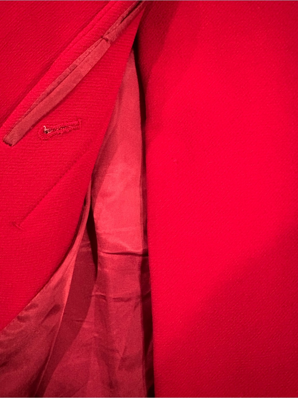 J. Crew Red Wool-Blend Single-Breasted Coat - Picture 14 of 14